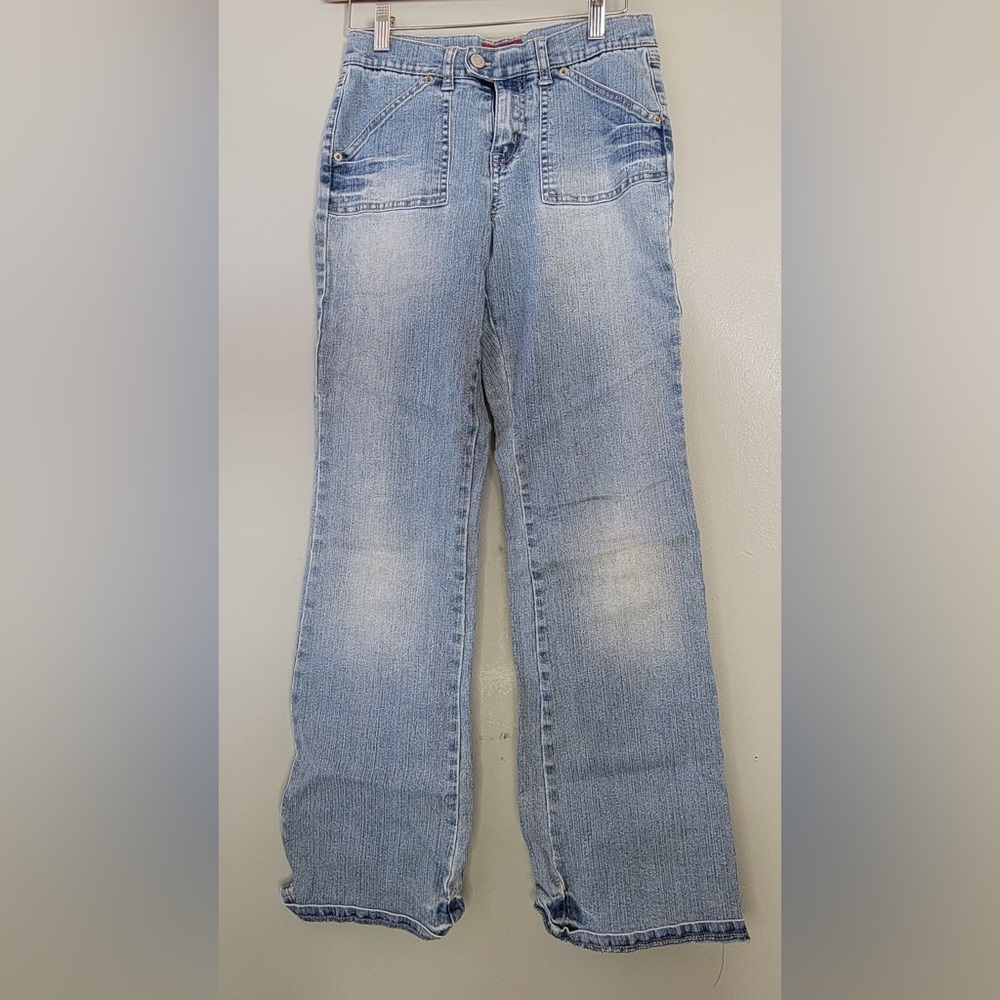 Justice Girls Light Wash Blue Jeans Girls 14 Regular